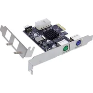 Adaptery i przejściówki - InLine 76620P adapter Wewnętrzny PS2, USB 2.0 header - 9 pin 76620P - miniaturka - grafika 1