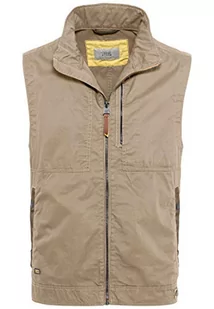 camel active Herren Weste Biustonosz tank top Denim Mężczyźni, Beżowy, 64 - Koszulki męskie - miniaturka - grafika 1