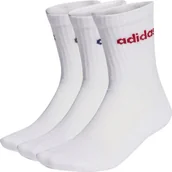 Skarpety termoaktywne - Skarpety adidas Linear Crew Cushioned Socks 3 Pairs białe KD1716 37-39 - miniaturka - grafika 1