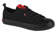 Trampki damskie - Lee Cooper LCW-22-31-0913L damskie trampki czarne - miniaturka - grafika 1