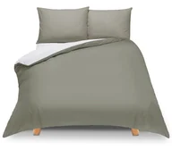 Pościel - Pościel dwustronna 140x200 Duale szaro-biała z torbą - miniaturka - grafika 1