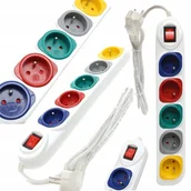 Przedłużacze i rozgałęźniki - HBF Listwa Zasilająca 5 Gniazd 1,5M - miniaturka - grafika 1