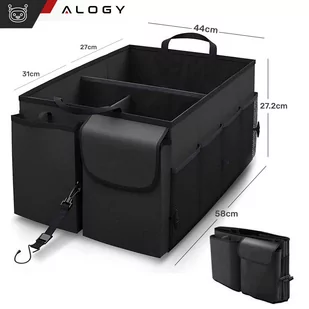 Organizer samochodowy do bagażnika schowek torba do auta duży kufer Czarny XXL Alogy sztywny pokrowiec - Części i akcesoria do laptopów - miniaturka - grafika 2