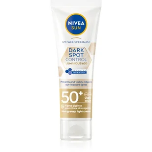 Nivea Nivea Sun Luminous 630 krem do opalania twarzy przeciw przebarwieniom skóry SPF 50 40 ml - Kremy do twarzy z filtrem - miniaturka - grafika 1