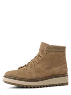 Buty zimowe męskie - Clarks - Kozaki męskie ze skóry, brązowy - miniaturka - grafika 1