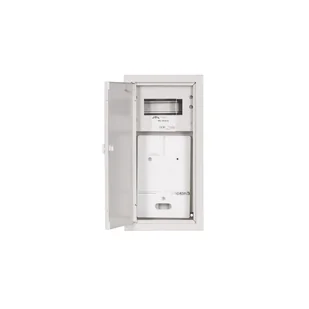 Szafka licznikowa natynkowa metalowa wąska pod licznik elektroniczny 1x6M IP31 NRL1F6WE - Inne akcesoria elektryczne - miniaturka - grafika 1