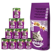 Sucha karma dla kotów - Whiskas Adult z tuńczykiem 14 kg - miniaturka - grafika 1