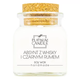 Świeca sojowa zapachowa ABSYNT Z WHISKY I CZARNYM RUMEM 90g - Świece - miniaturka - grafika 1