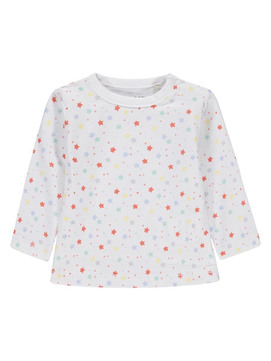 Niemowlęca bluzka z długim rękawem w gwiazdki Kanz r.62
