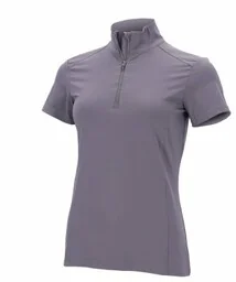 Schockemohle Koszulka treningowa damska SPAlissa SS24 - slate grey - Koszulki jeździeckie - miniaturka - grafika 1