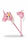 Maskotki i pluszaki - KONIK HOBBY HORSE RÓŻOWY JEDNOROŻEC DLA DZIECI DŹWIĘK KOPYT I RŻENIA 10M+ - miniaturka - grafika 1