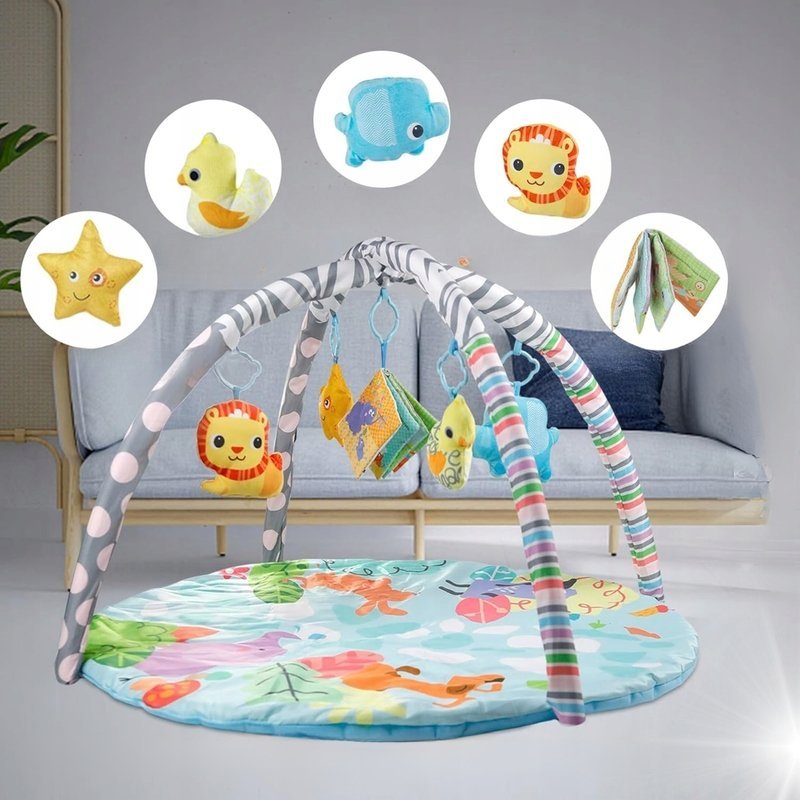 MATA EDUKACYJNA INTERAKTYWNA DLA NIEMOWLĄT KOKON KOJEC GNIAZDO 5w1 DUŻA