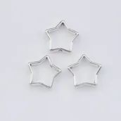 Inne - TEMU 30szt. Ramka z Koralików w Kształcie Pięciopromiennej Gwiazdy, Ramka z Stopu, Wisiorek z Ramki z Koralików, Koraliki Przekładki do Biżuterii DIY - miniaturka - grafika 1