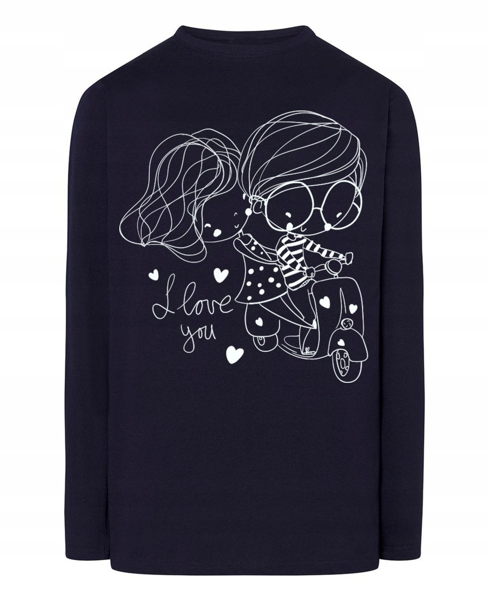 Walentynki Longsleeve nadruk Zakochana Para XL