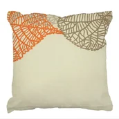 Pościel - Poszewka flanelowa 40x40 Flanela jasna beżowa jesienne liście na zamek jednobarwna Matex - miniaturka - grafika 1