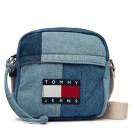 Torby męskie - Saszetka Tommy Jeans Tjm Denim Patchwork Reporter AM0AM14287 Niebieski - miniaturka - grafika 1
