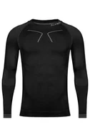 Bluzy sportowe męskie - Bluza termoaktywna męska Alpinus Tactical Base Layer GT43219 czarny - miniaturka - grafika 1