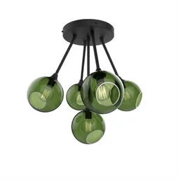 Design By Us - Ballroom Molecule Lampa Wisząca Black/Army Design By Us - Lampy sufitowe - miniaturka - grafika 1