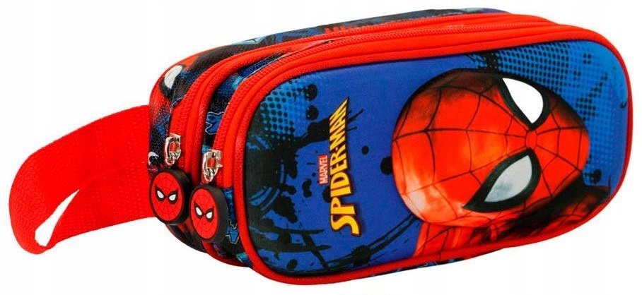 Piórnik 2 Przegrody Spiderman Saszetka 3D