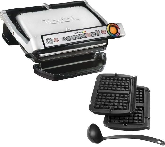 Tefal OptiGrill GC716D12 + Płyty do gofrów + chochla