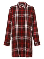 Koszule damskie - Tommy Hilfiger Damska koszula nocna Kobiety niebieski|czerwony|biały w kratkę, MD - miniaturka - grafika 1