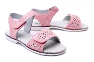 Buty dla dziewczynek - WOJTYŁKO 5S40221 róż, sandały dziecięce, rozmiary 32-35 - Wojtyłko - miniaturka - grafika 1