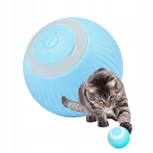 INTERAKTYWNA PIŁKA DLA KOTA INTELIGENTNA ZABAWKA DLA KOTÓW USB - Zabawki dla kotów - miniaturka - grafika 1