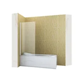 Parawany nawannowe - SILLA Parawan nawannowy ASTON 1-skrzydłowy 90x150 cm Fix Biały - miniaturka - grafika 1