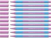 Długopisy - Schneider 152228 Slider Edge Pastelowe długopisy XB (trójkątne długopisy o szerokości kreski XB) 10 sztuk liliowy - miniaturka - grafika 1