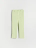 Spodnie i spodenki dla dziewczynek - Reserved - Eleganckie spodnie - zielony - miniaturka - grafika 1