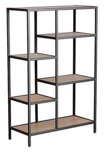 Regał loft COSTA B kolor dąb stelaż metalowy czarny - Regały - miniaturka - grafika 1