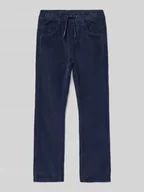 Spodnie i spodenki dla chłopców - Spodnie sztruksowe o kroju regular fit z czystej bawełny model ‘JOGGSTYLE PELLE’ - miniaturka - grafika 1