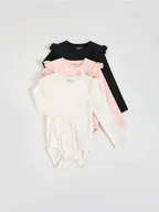 Body dla niemowląt - Reserved - Bawełniane body 3 pack - złamana biel - miniaturka - grafika 1
