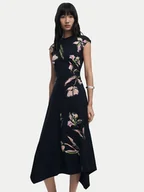 Sukienki - Desigual Sukienka codzienna Katrina 25WWVK12 Czarny Slim Fit - miniaturka - grafika 1