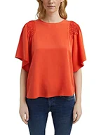 Bluzki damskie - ESPRIT Bluzka z Tencel™ Lyocell, pomarańczowy czerwony, 38 PL - miniaturka - grafika 1