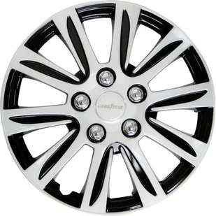 cartrend Goodyear Laredo 10626 kołpaki ozdobne na koła samochodowe, zestaw 4 sztuk, czarne/srebrne, 35,56 cm (14 cali) 10626 - Kołpaki samochodowe - miniaturka - grafika 1
