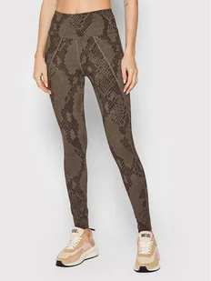 Guess Legginsy O1BA44 MC04N Brązowy Slim Fit - Spodnie sportowe damskie - miniaturka - grafika 1