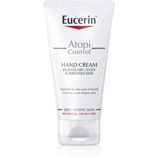 Eucerin AtopiControl krem do rąk do skóry suchej i atopowej z ekstraktem z owsa 75 ml - Kremy i maski do rąk - miniaturka - grafika 1
