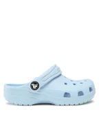 Buty dla dziewczynek - Crocs Klapki Crocs Classic Kids Clog 206991 Błękitny - miniaturka - grafika 1