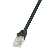 Patchcordy - LogiLink Patchcord CP2073U CAT.6 U/utp 5m, czarny - miniaturka - grafika 1