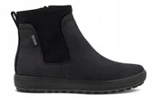 Botki damskie - Ecco Damskie Botki na Zamek ze Skórą Czarne 36 Jjb - miniaturka - grafika 1