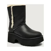 Botki damskie - UGG Skórzane botki W ESMEE z dodatkiem wełny - miniaturka - grafika 1