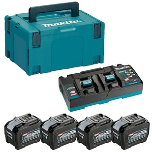 Makita 1910A8-3 zestaw zasilający 40V XGT 2x8,0Ah Li-Ion BL4080F z ładowarką DC40RA 191E07-8 w walizce Makpac - Akumulatory do elektronarzędzi - miniaturka - grafika 1