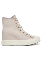 Trampki damskie - Converse Trampki Chuck Taylor All Star Wedge Platform Gold A12763C Różowy - miniaturka - grafika 1
