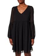 Sukienki - Naf Naf Damska sukienka koktajlowa Keysia, czarny, 38 PL - miniaturka - grafika 1