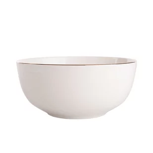 Altom MARIAPAULA ECRU NOVA ZŁOTA LINIA SALATERKA OKRĄGŁA 19CM - Miski i półmiski - miniaturka - grafika 1