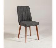 Krzesła - Krzesło VINA 85x46 cm antracyt/brązowy - miniaturka - grafika 1