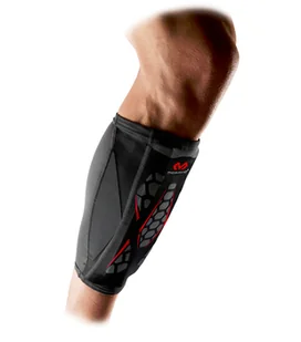 Bandaż na łydki McDavid  Shin Splnit Sleeve 4102 Czarny, M - Ortezy, stabilizatory i opaski elastyczne - miniaturka - grafika 1