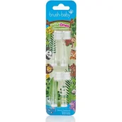 Szczoteczki do zębów dla dzieci - Brush-Baby WildOnes Końcówki do szczoteczki sonicznej dla dzieci od 0-10 lat, 4 sztuki - miniaturka - grafika 1