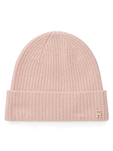 Tommy Hilfiger Czapka Th Cashmere AW0AW17772 Różowy - Czapki damskie - miniaturka - grafika 1